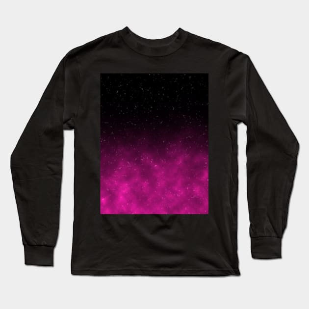 Pink Galaxy Long Sleeve T-Shirt by cherubi19